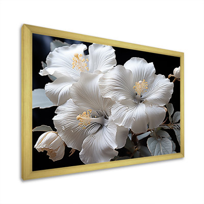 Fleurs d'hibiscus blanches illuminées au clair de lune I