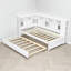 Lit de jour simple avec couchette, station de charge et rangement-170793382