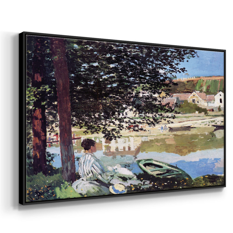 Monet, Toile avec cadre flottant noir, H 41 po x l 27 po x P 2 po