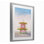 «Pink Lifeguard Stand», reproduction de paysage encadrée sous verre, design par Sissi et Seb