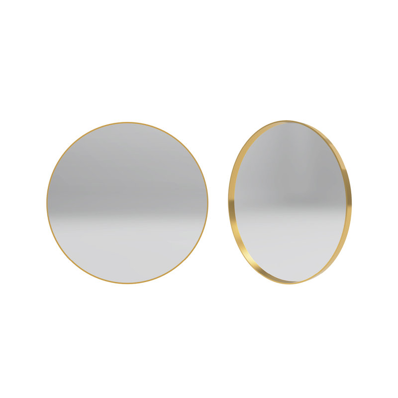 Miroir de salle de bain Jerger, Or brossé