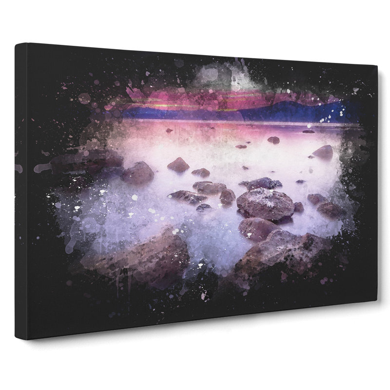 Sunset over Lake Tahoe - Wrapped Canvas, 50cm H x 76cm W x 3cm D