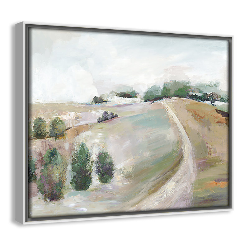 Kel Country Road Hill by Allison Pearce - Floater Frame Print on Canvas, 9.5" H x 11.5" W, White