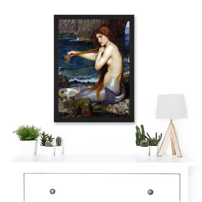 Waterhouse Mermaid Old Master Painting - Single Picture Frame Art Prints