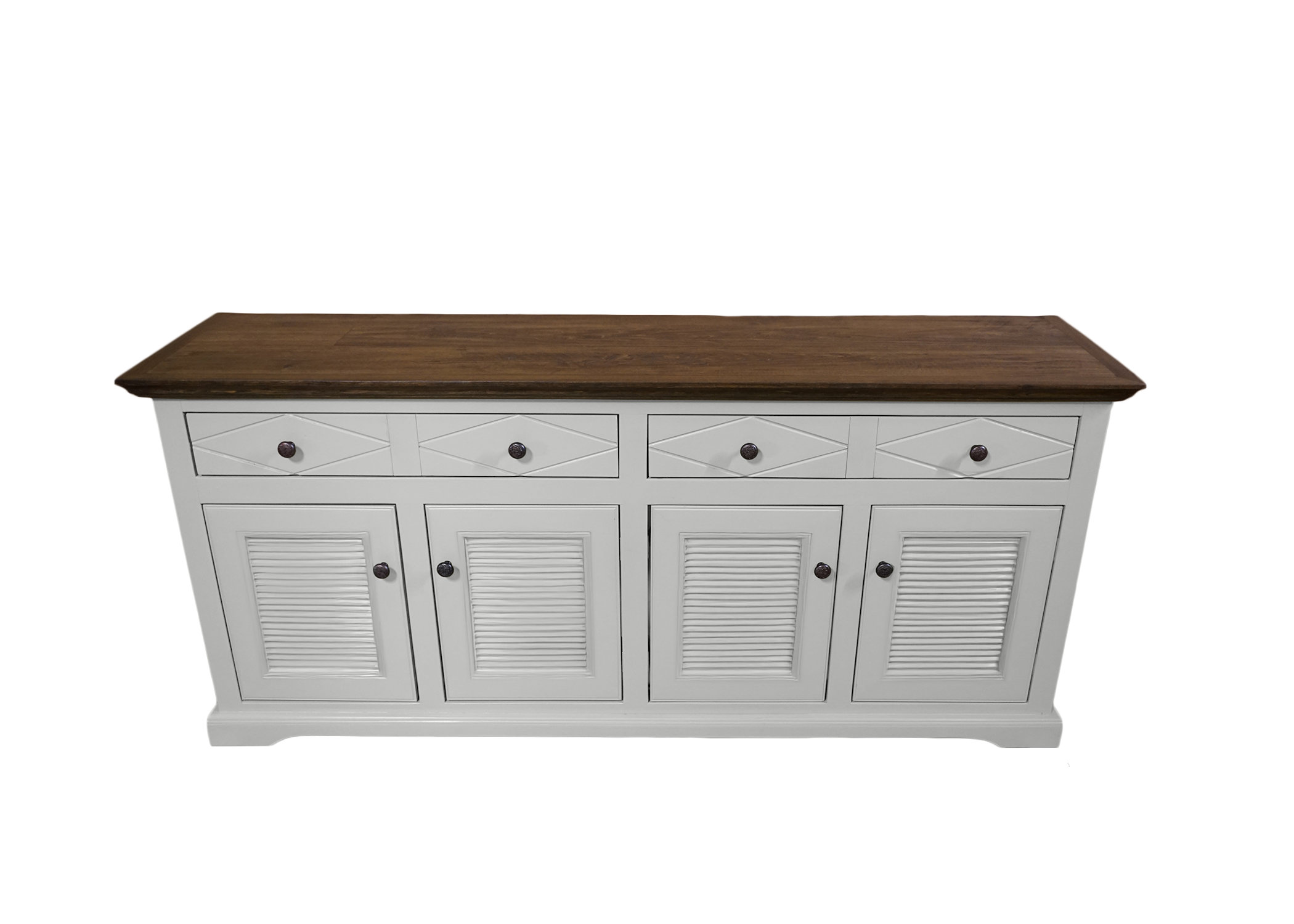 Red Barrel Studio Shelter Bay 81" Sideboard Buffet with shutter doors ...