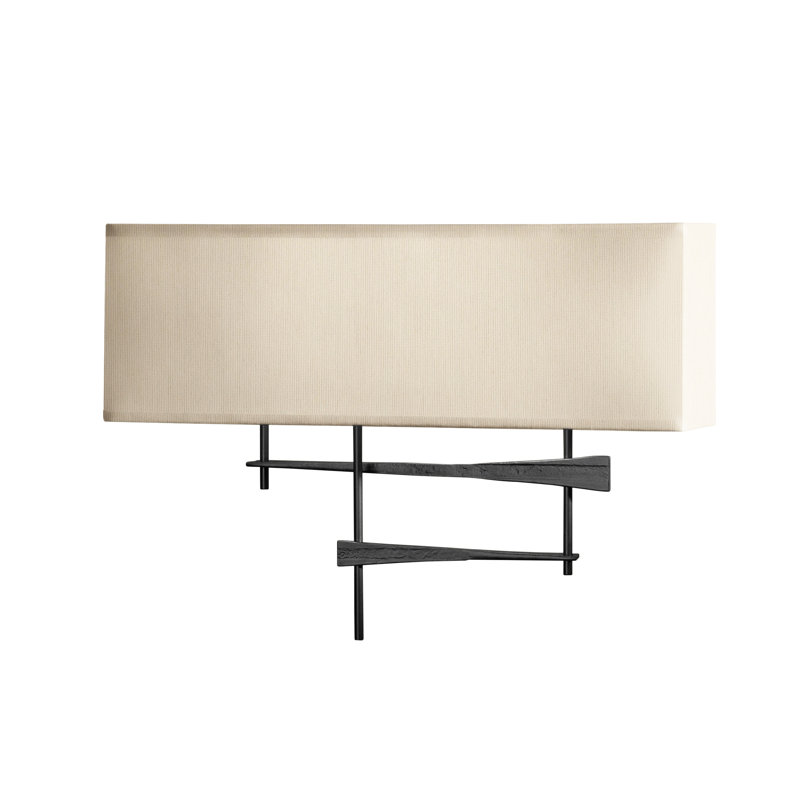 Cavaletti 2 - Light Flush Mounted Sconce, Flax, Black