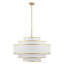 Aasim 30" 7-Light Dimmable Tiered Drum Chandelier-982949232
