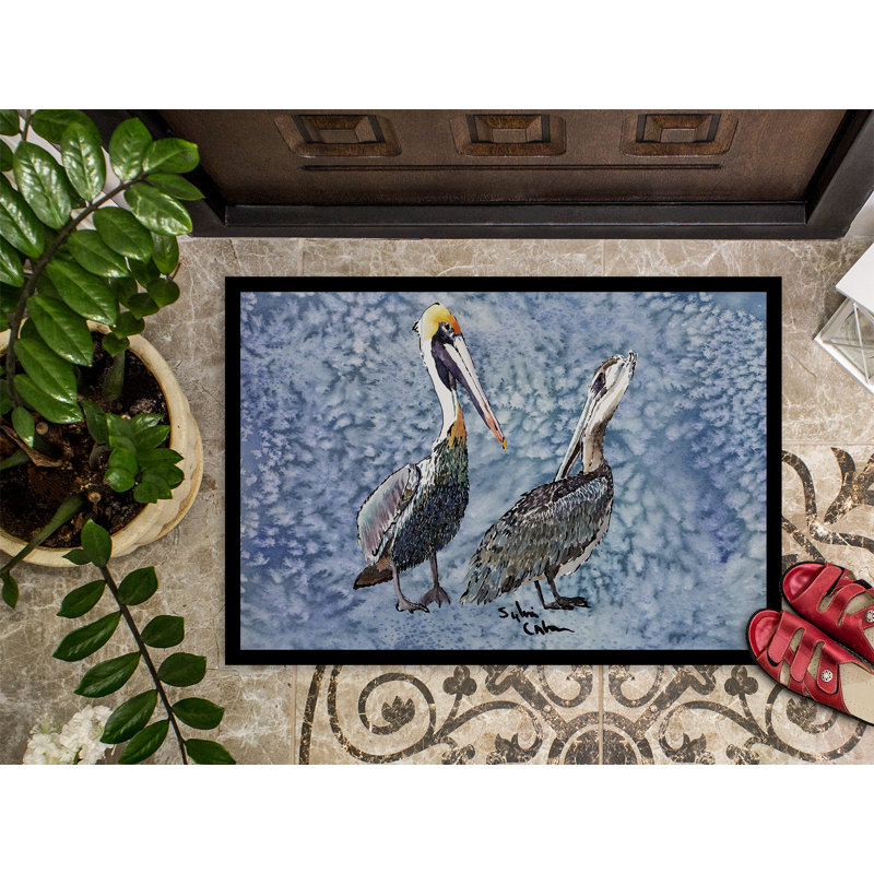 Tapis de porte d’intérieur anti-dérapant pelican, Rectangulaire 2 pi x 3 pi