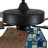52"W Kyle Indoor Stained Glass Ceiling Fan With Remote Control