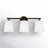 Argan 3 - Light Bathroom Vanity Light In Matte Black And Natural Brass