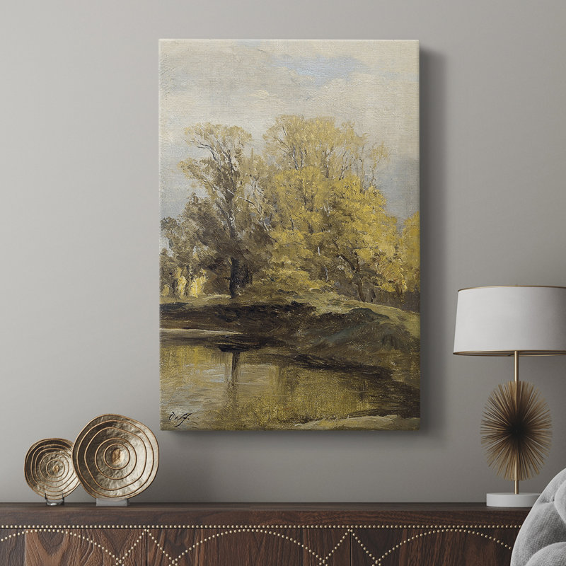 Paysage rétro CL XXVII - galerie Cavas, H 48 po x l 32 po