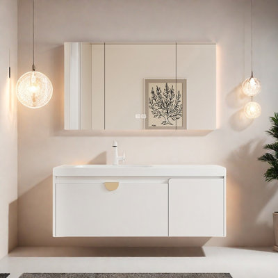 French light luxury style bathroom cabinet
