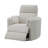 Sagen Beige Boucle Glider Recliner With Swivel