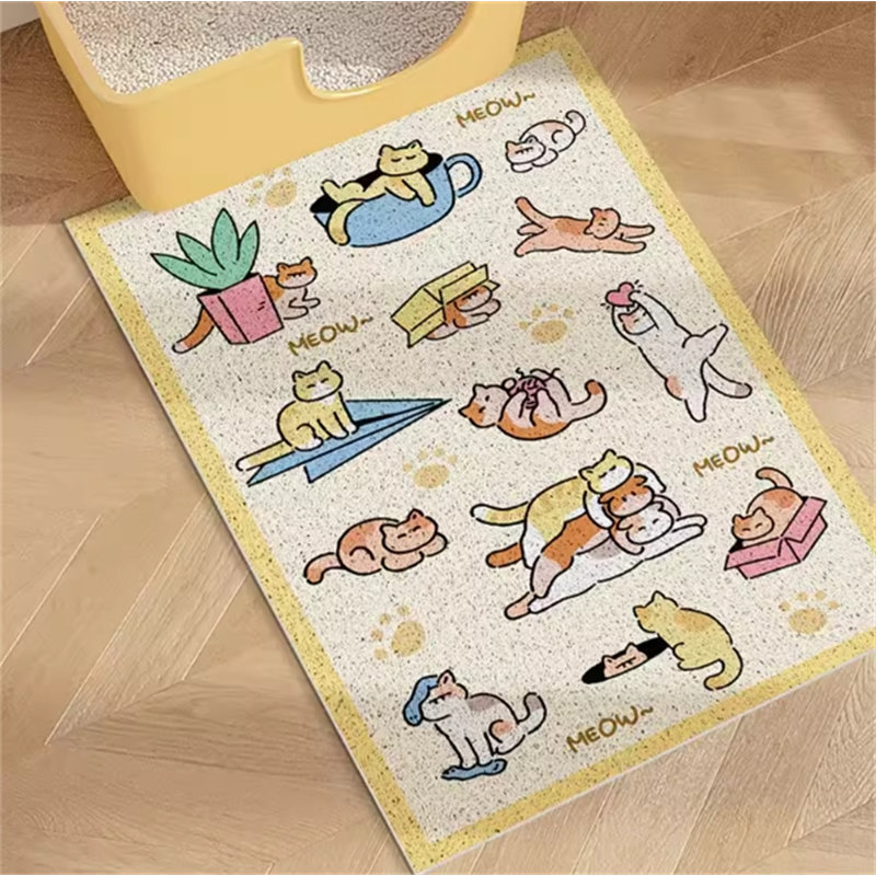 Tapis filtrant pour litière pour chat, H 0,3 po x l 35,43 po x P 23,62 po