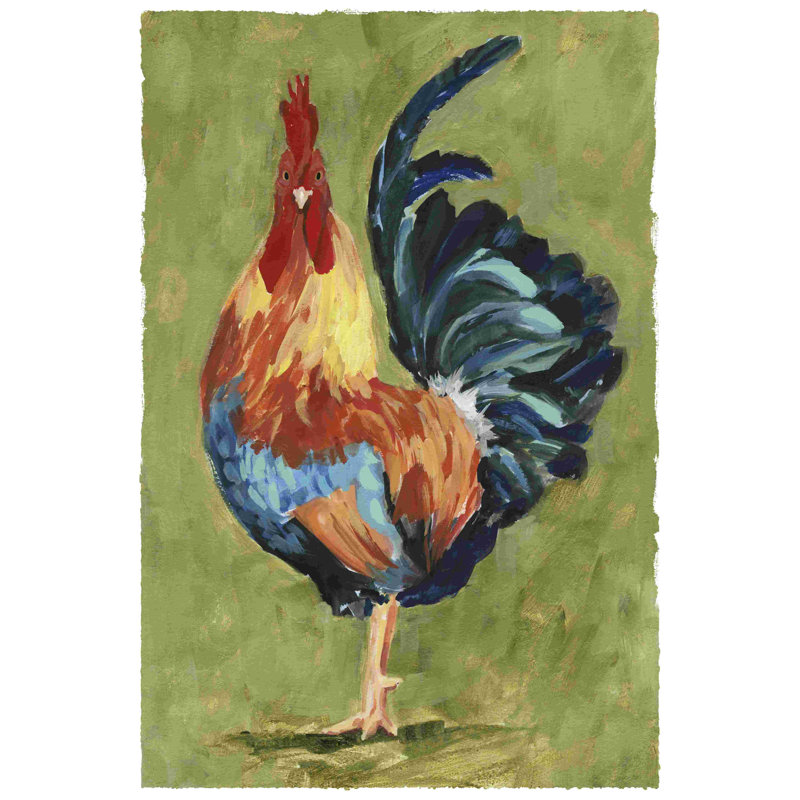 «Chicken Scratch IV» par Victoria Borges - impression sur toile tendue, H 12 po x l 8 po