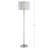 Clarion 59.5'' Chrome Traditional Floor Lamp