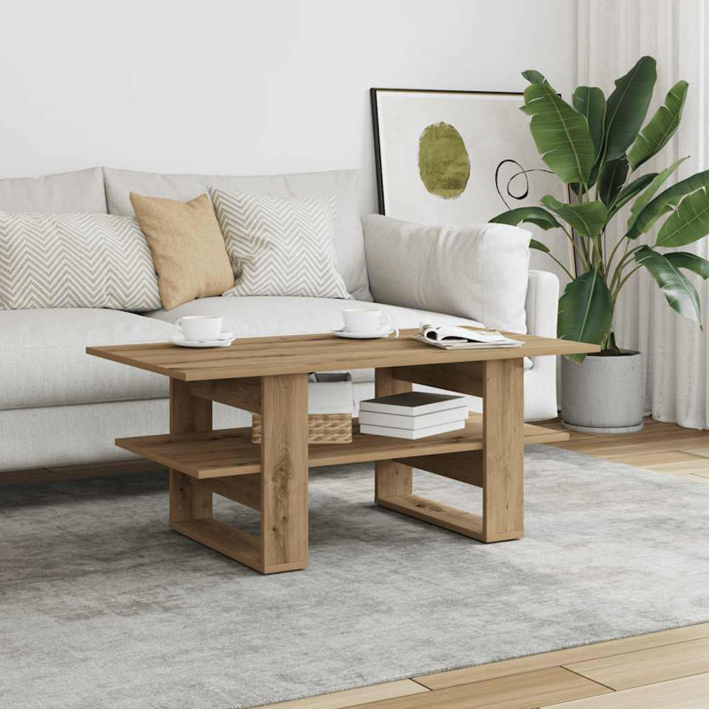 Roshun Coffee Table with Storage, Artisan Oak