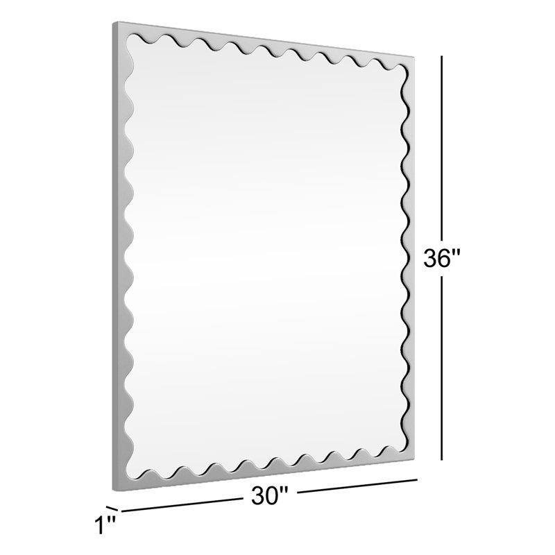 Miroir mural Ailee, Blanc