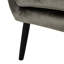 Le fauteuil à oreilles gris en velours offre à la fois style et durabilité, fauteuil confortable pour une sensation luxueuse-1224663298