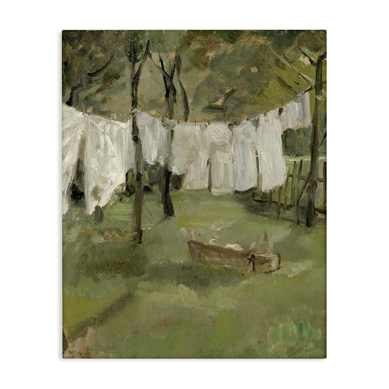 Art mural classique sur toile de corde à linge classique avec lettres et lignes, H 30 po x l 24 po x P 1,5 po, Toile tendue