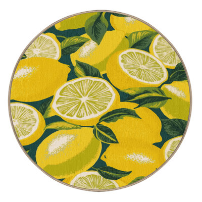  Tapis lavable citron