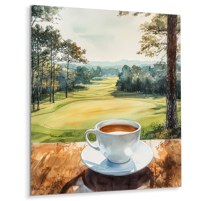 Kadejah - café, art mural en métal, reproduction d'art traditionnelle en métal, H 32 po x l 24 po