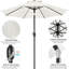 Calhaen 230cm Tilt Market Parasol-1350133014