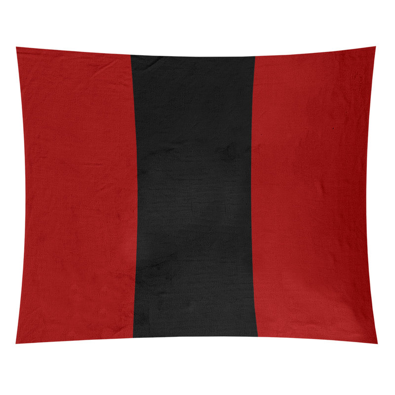Tapisserie en polyester San Francisco, H 27,5 po x l 37,5 po, Rouge / Noir