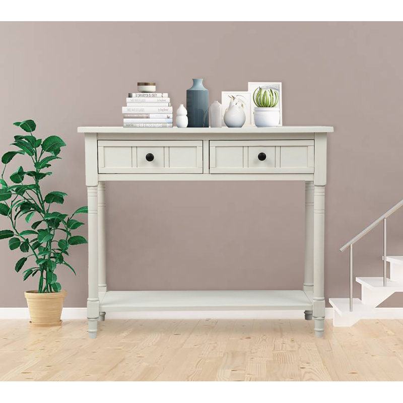 Console Floriean, Blanc ivoire
