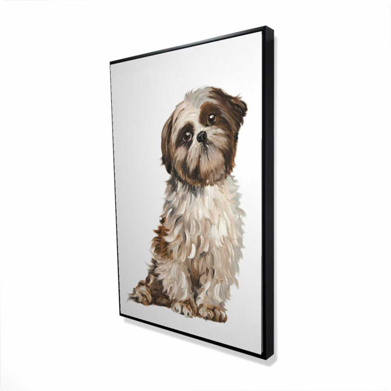Toile encadrée Shih-tzu, animaux illustratifs | Décoration intérieure