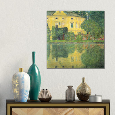 Schloss Kammer Am Attersee IV by Gustav Klimt - Wrapped Canvas Painting