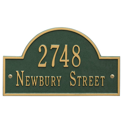 2-Line Wall Address Plaque