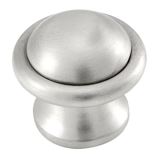 Sanzio Mushroom Knob, Satin Nickel