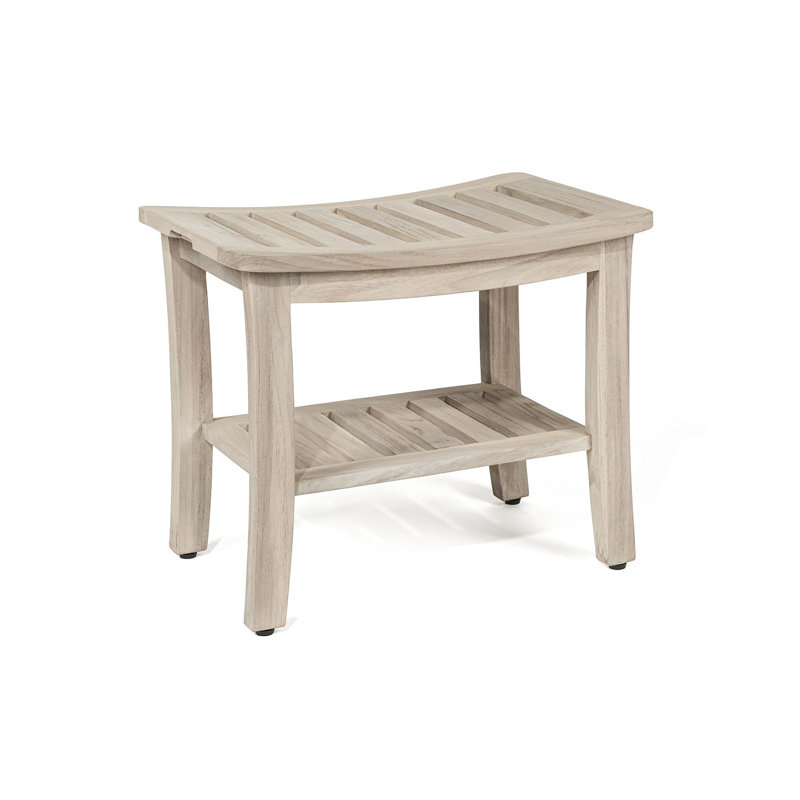 Banc de douche en teck de 21 po de largeur