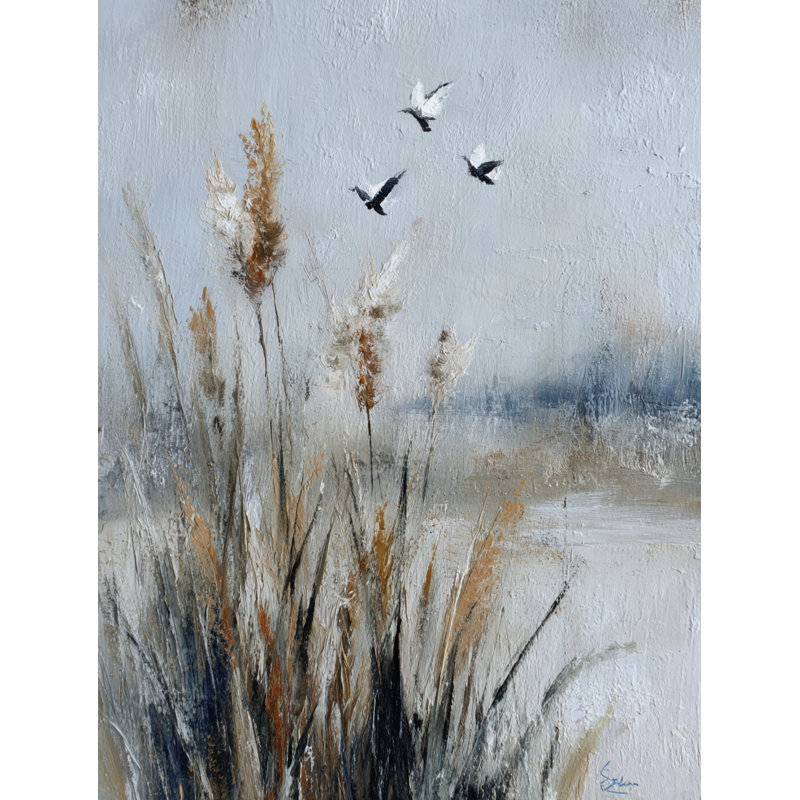 «Coastal Flight Moment», art mural sur toile tendue, H 16 po x l 12 po x P 1 po