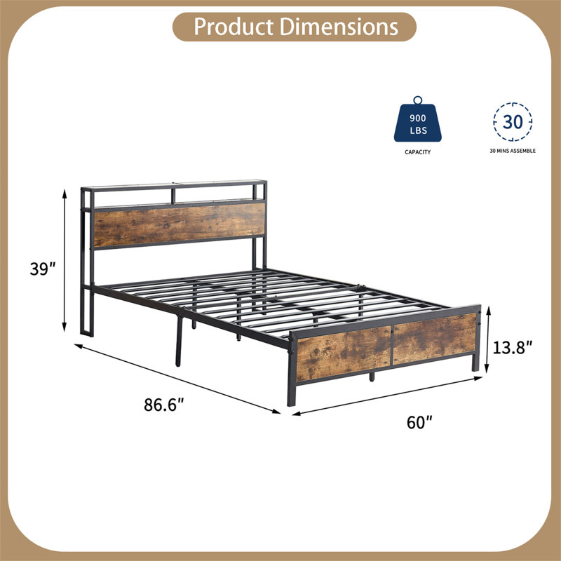 Maizee Platform Bed, Queen