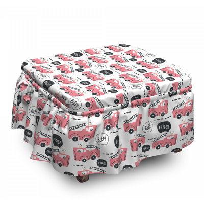 Box Cushion Ottoman Slipcover