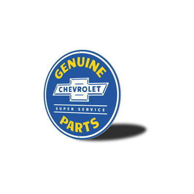 Chevy Genuine Parts Car Aluminum Sign