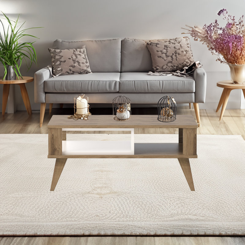 Table basse rectangulaire avec rangement