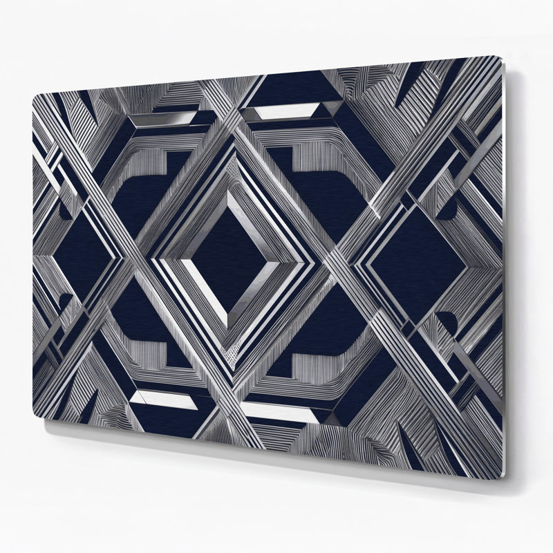 Art mural gris Op Op 77, 11" H x 14" W