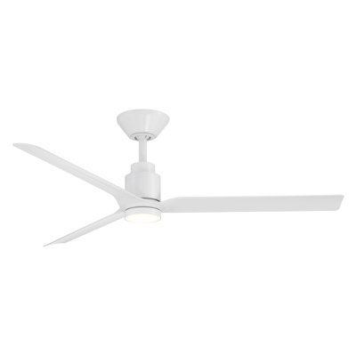 Ventilateur de plafond intelligent à 3 pales Smooth avec trousse d'éclairage à DEL sélectionnable 2700K-3000K-4000K-5000K et télécommande incluse, fonctionne avec Alexa et l'application Android ou Android