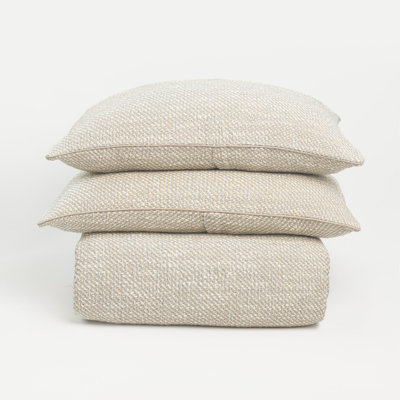 Rafael Duvet Cover, Limestone, Queen Size