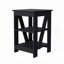 Table noire avec 2 tablettes