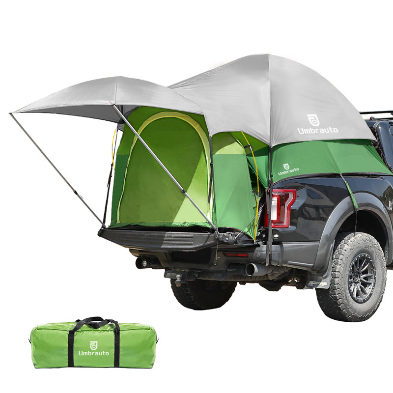 Tente de camion double couche 5,5 à 5,8 pi Umbrauto, Gris/vert
