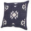 Housse de coussin décoratif contemporaine 100% coton tissé délavé à motif géométrique Contemporary-92582163