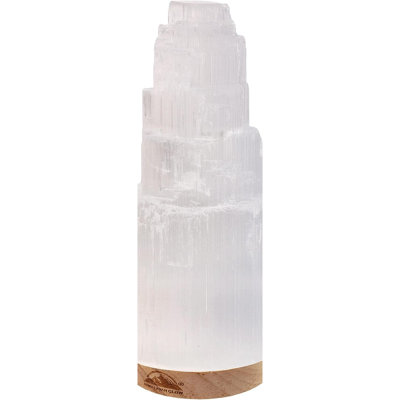 Selenite Crystal Lamp 25cm, Charging Station, Crystals and Healing Stones