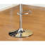 2 pièces de chaises de salle à manger en similicuir noir avec hauteur réglable et base dans un tabouret de style moderne de 2, siège rembourré pour-19704448