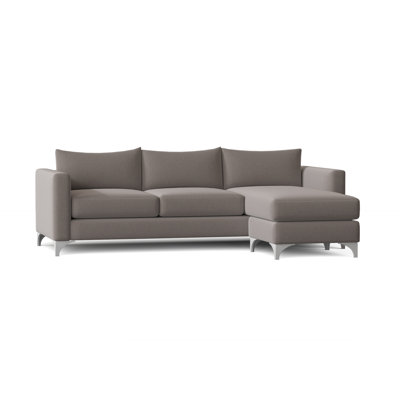 Canapé et chaise longue réversible avec repose-pieds de 87 po Vess