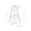 Tabouret de comptoir Simeon-201807932