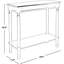Console rectangulaire avec tablette inférieure | Table de canapé d'entrée traditionnelle avec pieds tournés | Fabrication en bois d'ingénierie